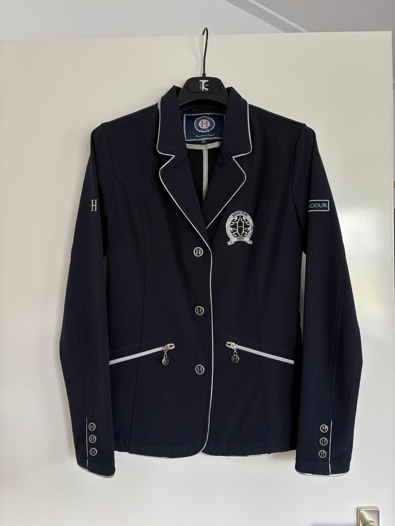 Harcour navy wedstrijdjasje te koop, Dieren en Toebehoren, Paardrijkleding, Ophalen of Verzenden, Zo goed als nieuw