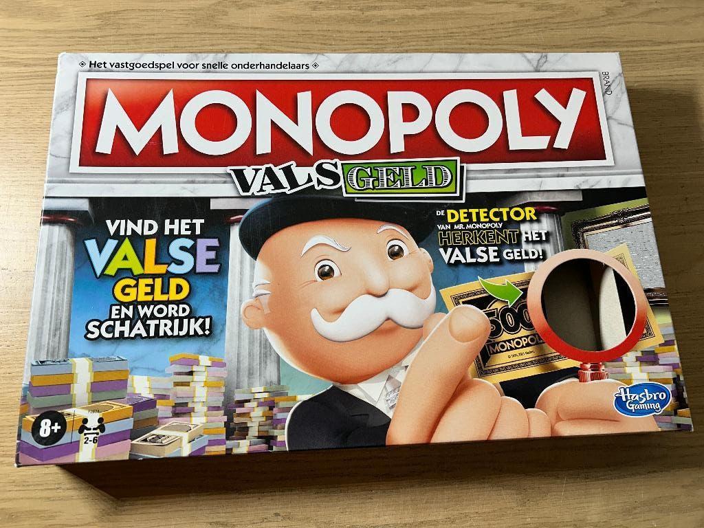 Monopoly Vals Geld Editie Bordspel, Ophalen of Verzenden, Zo goed als nieuw