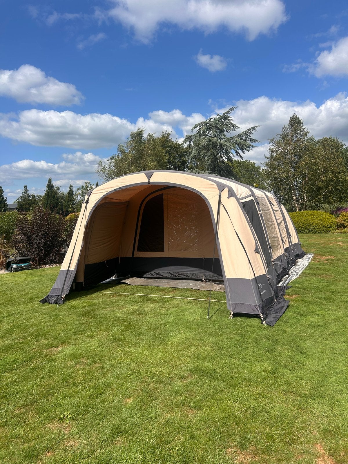 Bardani AirSpace 380 TC opblaasbare tent evt met bagagewagen, Caravans en Kamperen, Tenten, Ophalen, Gebruikt, Tot en met 5