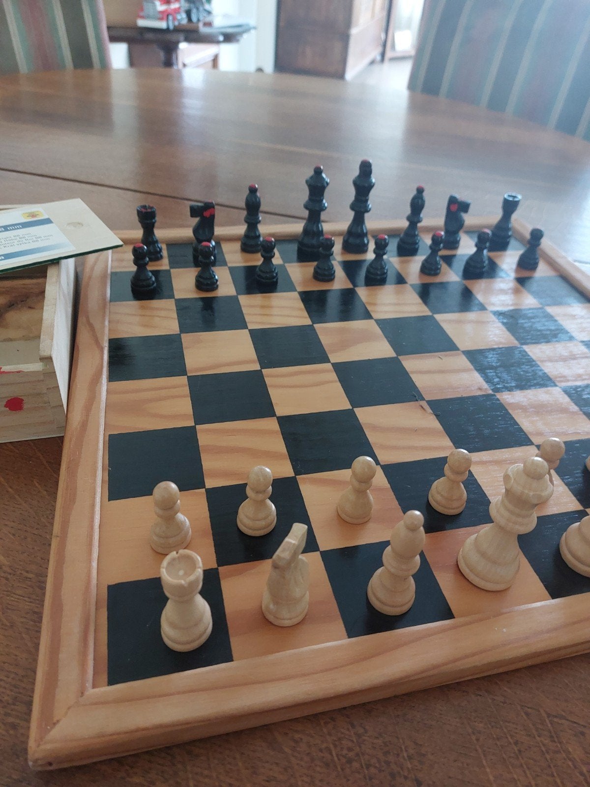 Longfield SCHAAKSPEL, met zgan 2 zijdig bord, Ophalen of Verzenden, Zo goed als nieuw