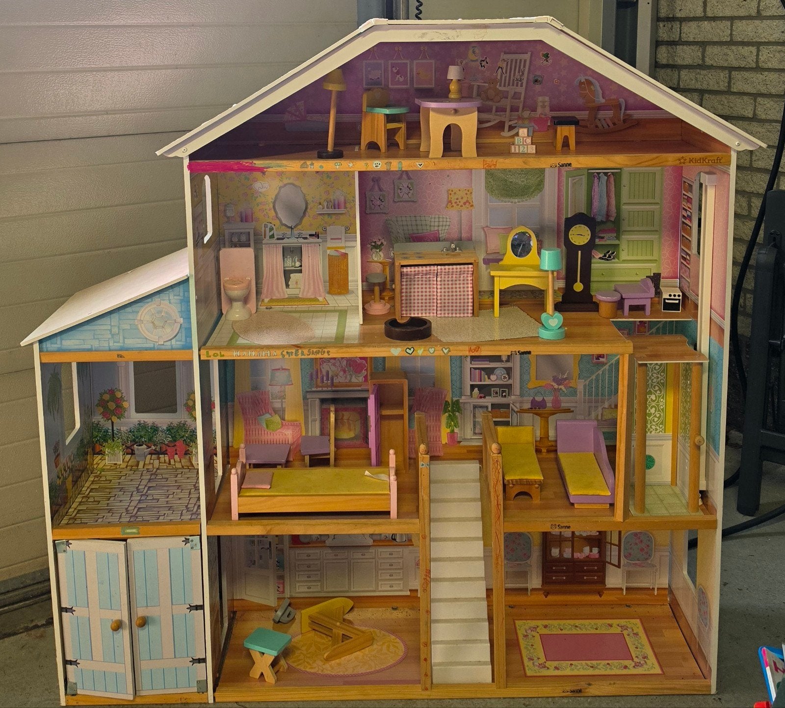 Groot poppenhuis Kidscraft, Kinderen en Baby's, Ophalen, Gebruikt, Poppenhuis