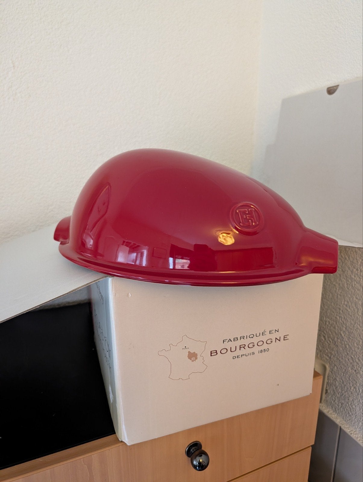 Emile Henry Kippenbraadpan Rood - Nieuw in doos, Ophalen, Nieuw