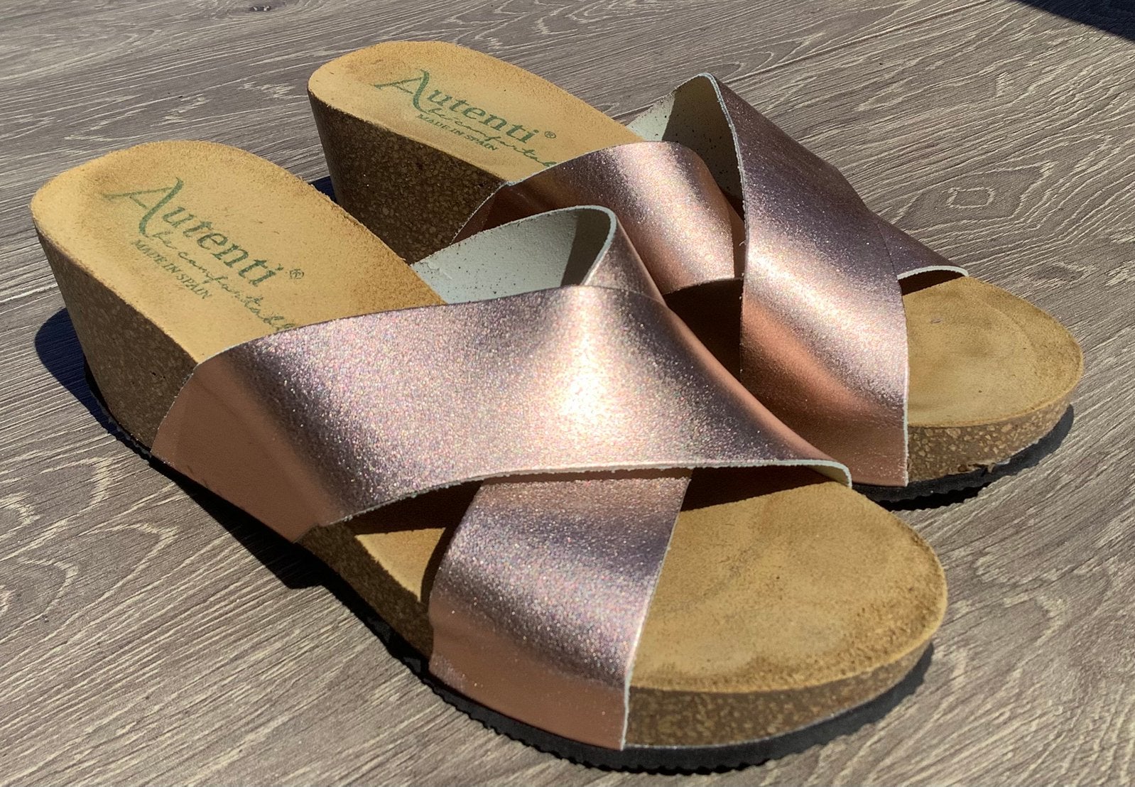 Goudkleurige muiltjes, maat 40 = 6,5, Overige kleuren, Zo goed als nieuw, Sandalen of Muiltjes, Ophalen of Verzenden