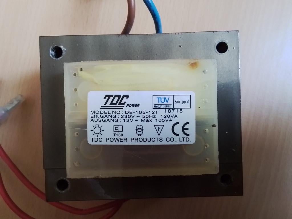 Transformator 230V /12V 8,75A, Ophalen, Zo goed als nieuw