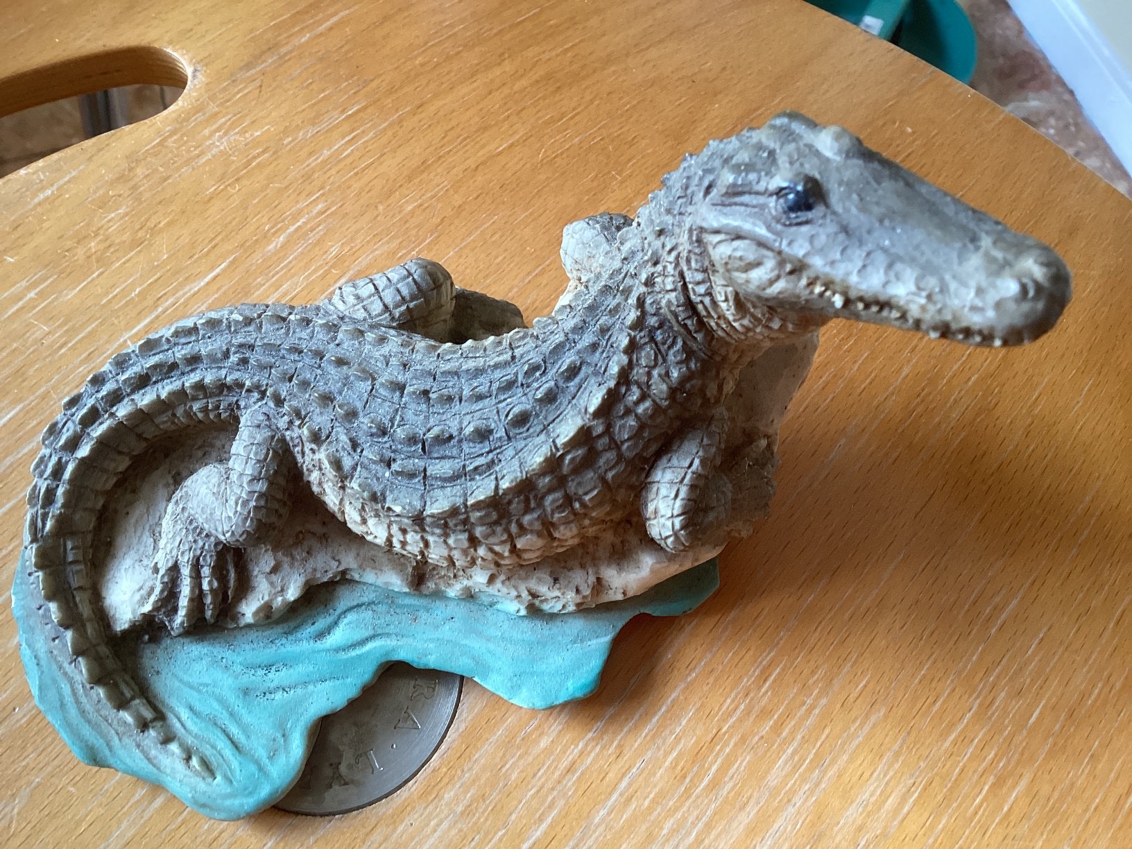 Krokodil    1988 // hoog 9x15 cm, Dieren en Toebehoren, 0 tot 2 jaar