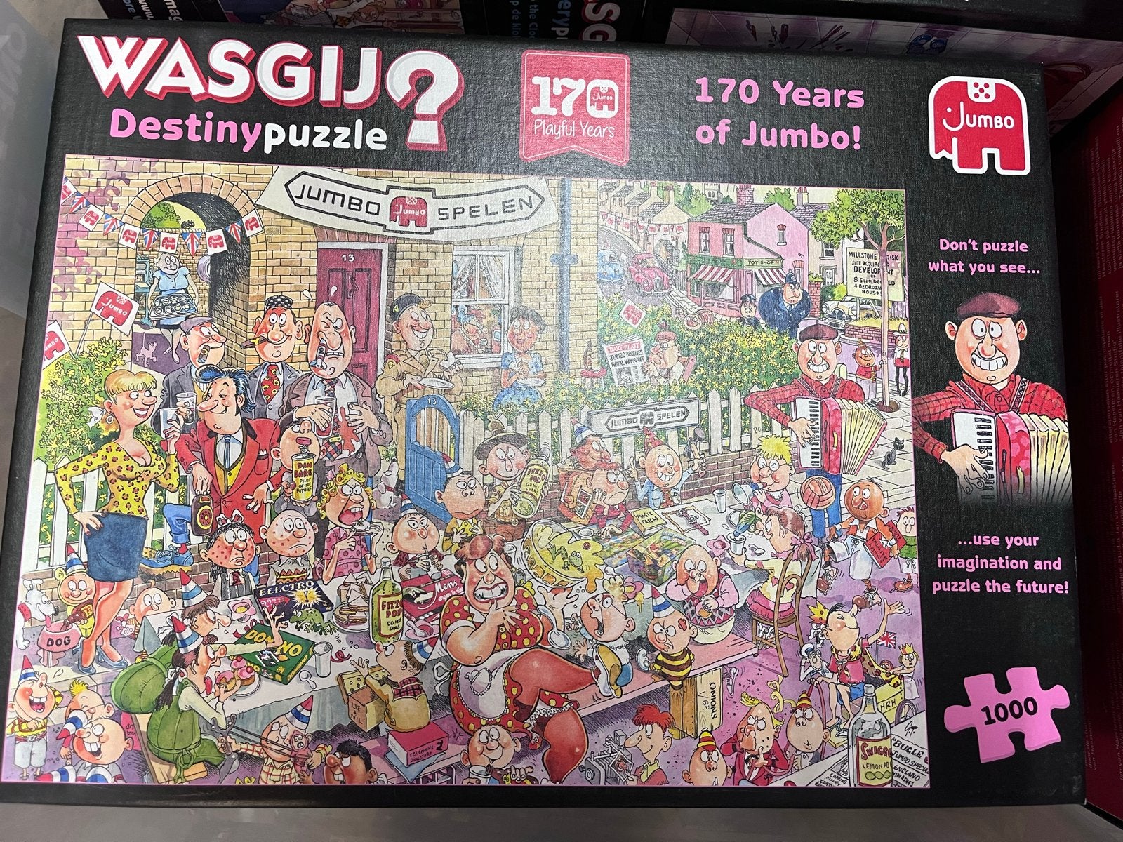 Wasgij Destiny Puzzel - 170 Jaar Jumbo - 1000 stukjes, Ophalen, 500 t/m 1500 stukjes, Zo goed als nieuw, Legpuzzel