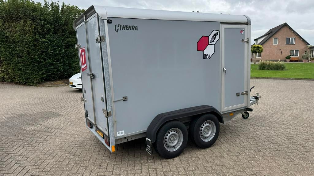 Henra GB27 Tandemasser 2700 met Zijdeur, Auto diversen, Aanhangers en Bagagewagens, Ophalen, Zo goed als nieuw