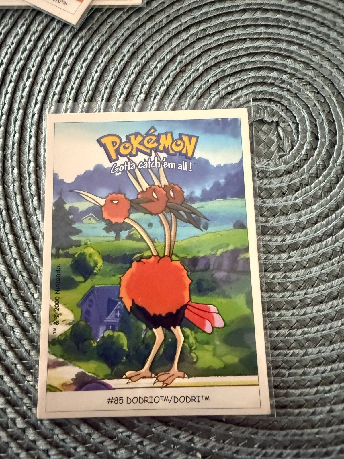 Dunkin Boomer Pokémon Sticker #85 Dodrio, Ophalen of Verzenden, Gebruikt, Losse kaart