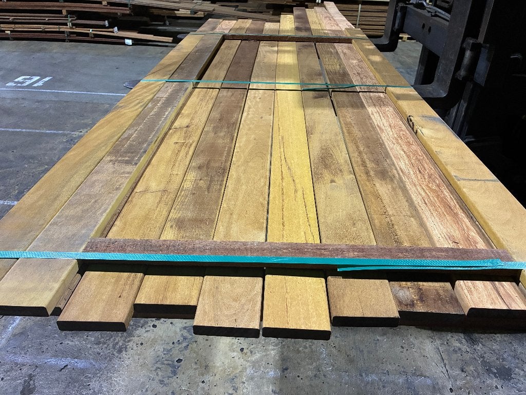 Vlonderplanken-planken-Hardhout/Louro Itauba-21x95mm, Ophalen, Planken, Nieuw, Hardhout