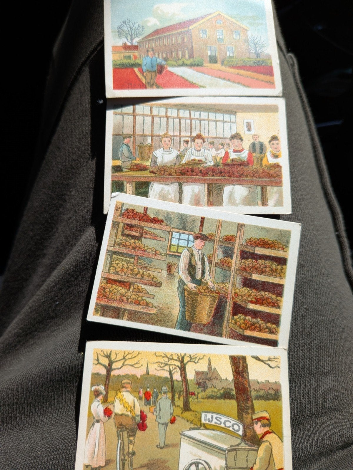 Vintage Karnemelk Zeep Plaatjes - Het Melkmeisje, Ophalen, Gebruikt, Meerdere plaatjes