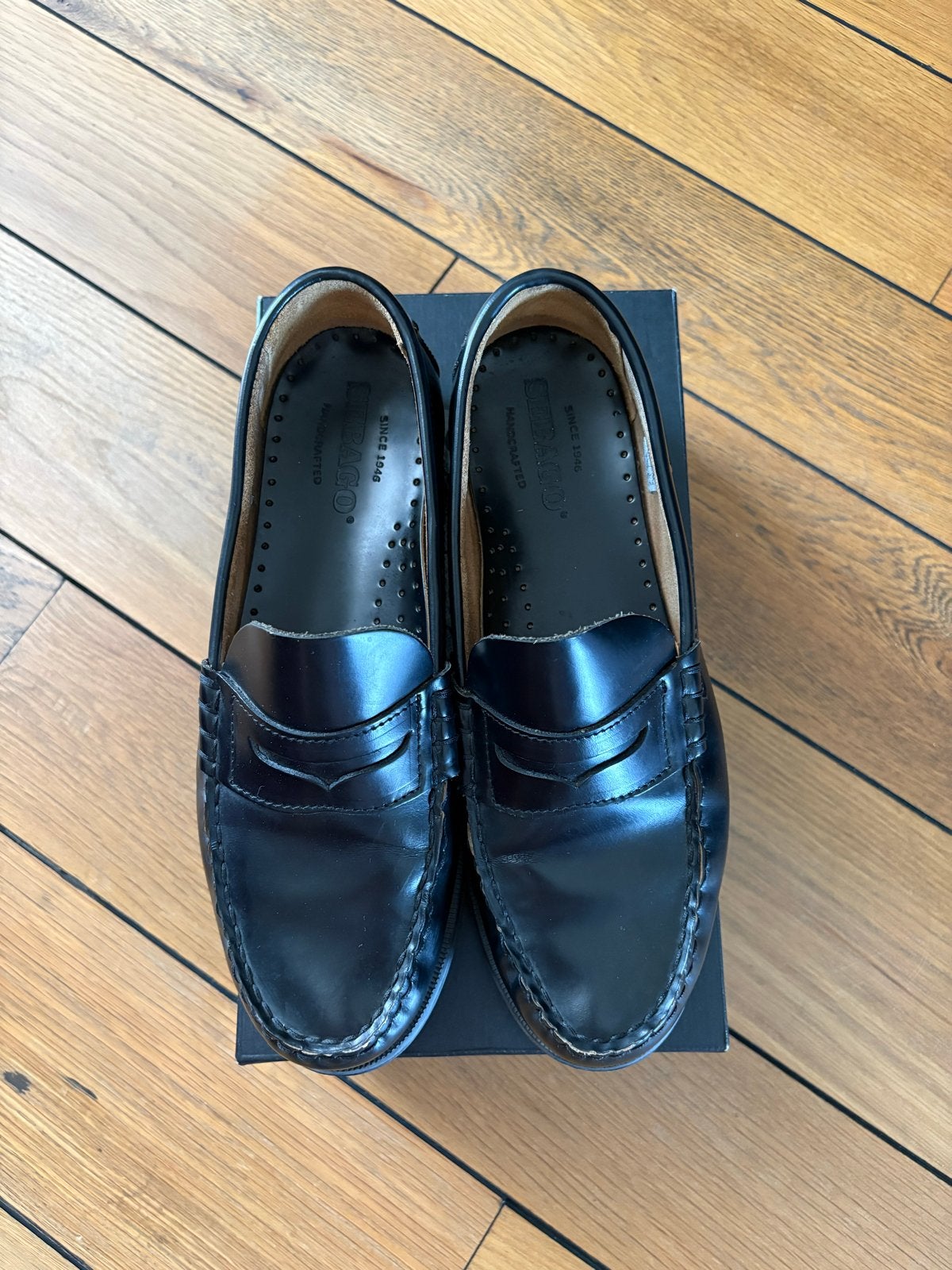 Sebago Loafers Zwart Maat 40,5, Ophalen of Verzenden, Zo goed als nieuw, Zwart