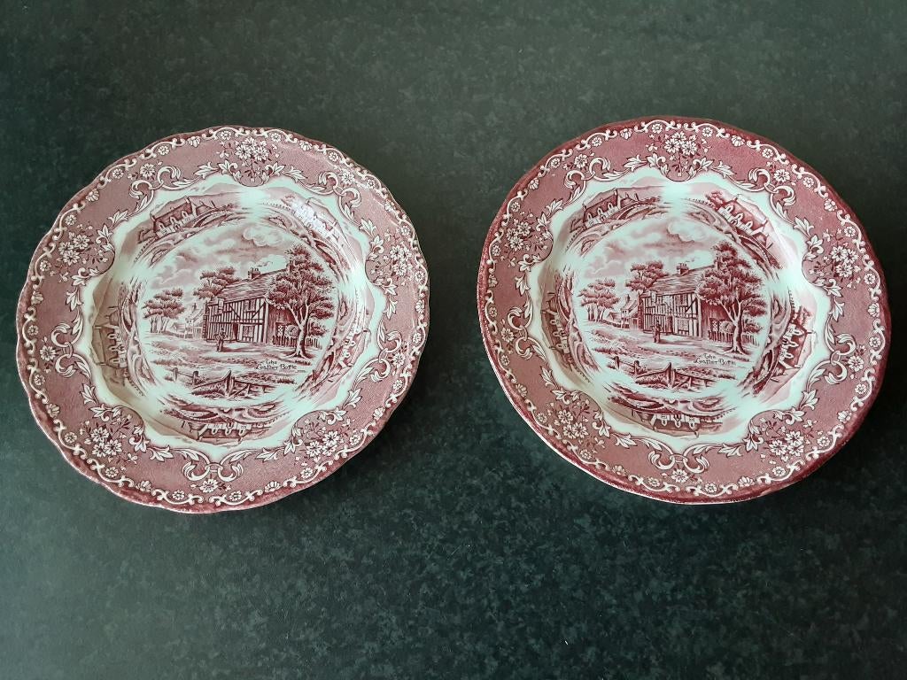 ENGLISH COUNTRY INNS GRINDLEY borden, 2 stuks, Ophalen of Verzenden