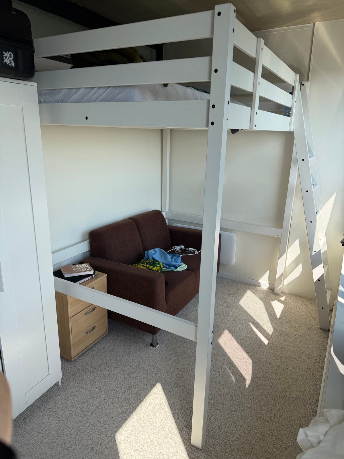 Stora IKEA hoogslaper - niet ingekort, Huis en Inrichting, Slaapkamer | Stapelbedden en Hoogslapers, Ophalen, Gebruikt, Hoogslaper