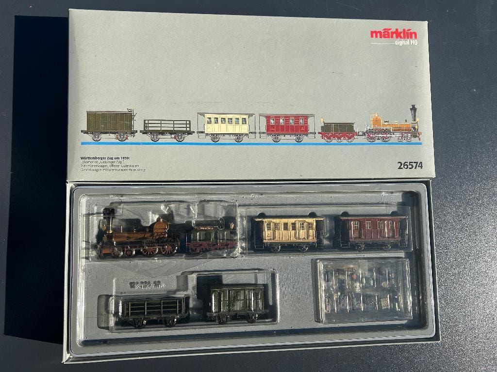 Marklin H0 26574 Die alten Wurttemberger Zug 1859 K.W.St.E., Wisselstroom, Treinset, Ophalen of Verzenden, Zo goed als nieuw