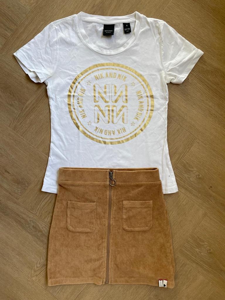 Nik & Nik mooi shirtje maat 152, Verzenden, Zo goed als nieuw, Meisje, Shirt of Longsleeve