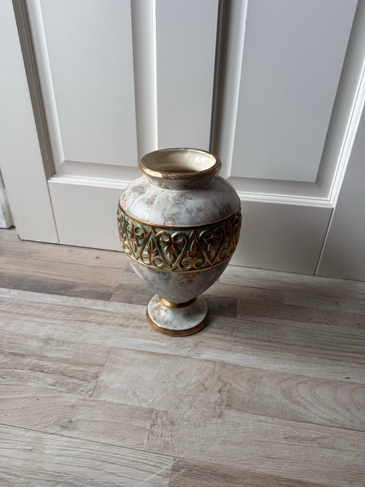 Decoratieve Vaas met Gouden Accent, Antiek en Kunst, Ophalen