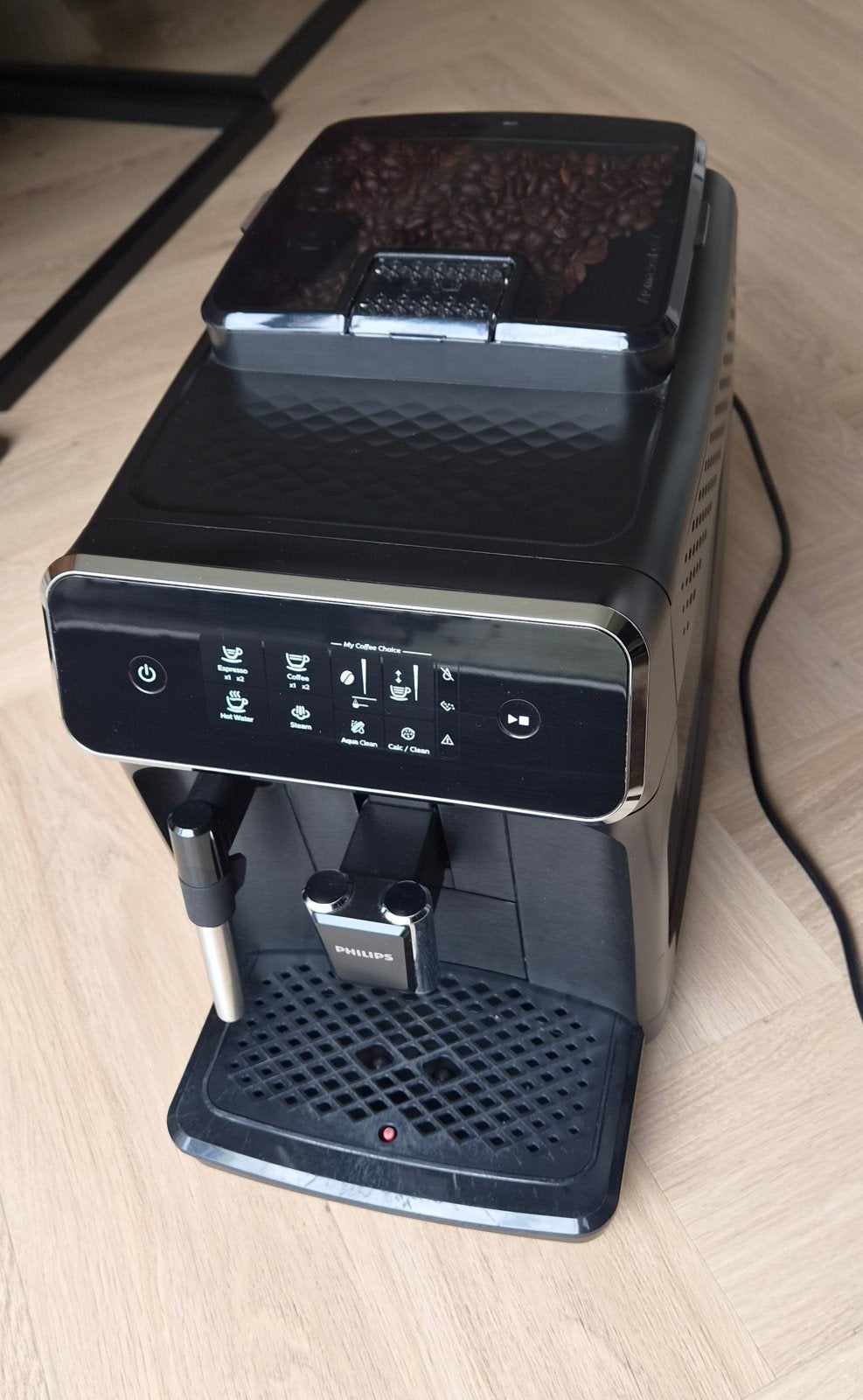 Philips - Volautomatische espressomachine - EP2220 - Zwart, Witgoed en Apparatuur, Koffiezetapparaten, Ophalen, Espresso apparaat