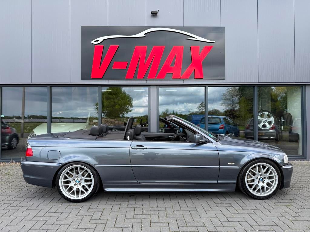 BMW 330CI 3.0 Cabriolet M-Sport Xenon H/Kardon Navi Stoelvw., Auto's, BMW, Gebruikt, Zwart, 1595 kg, Cabriolet
