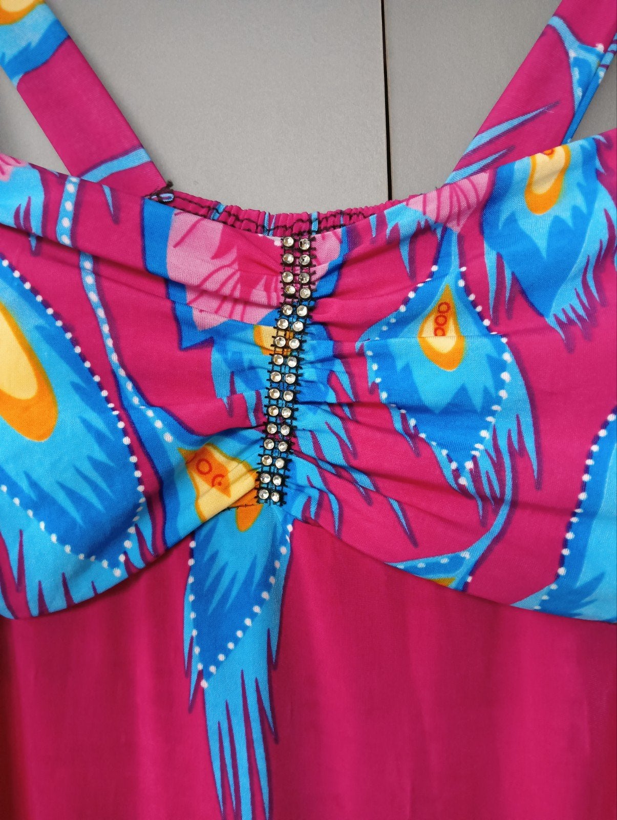 Zonnejurk in prachtige kleuren mt S, mooie bovenzijde, Ophalen of Verzenden, Onbekend, Roze, Maat 36 (S)