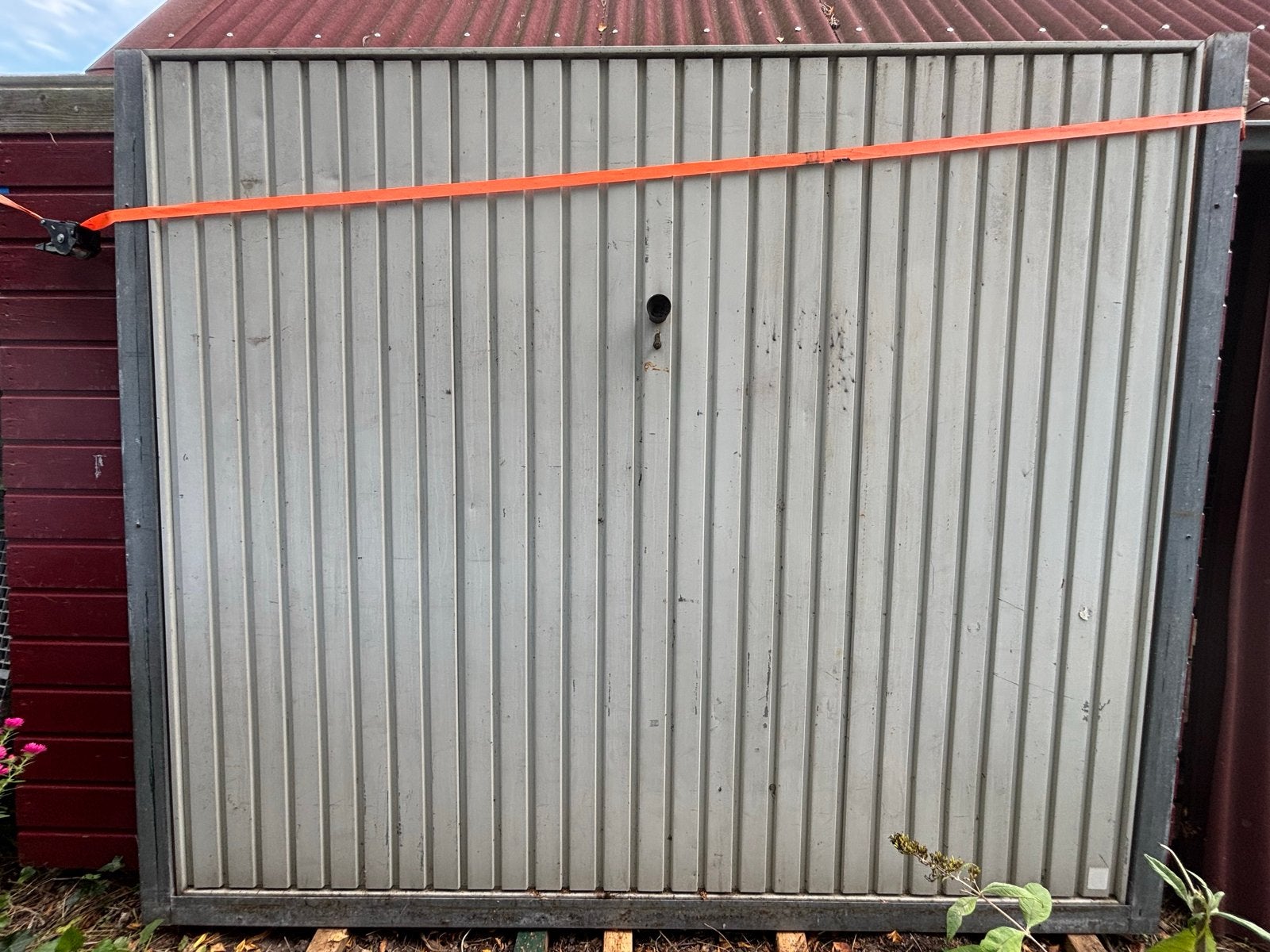 Garagedeur intact - 248cm breed x 206cm hoog, Ophalen, Gebruikt, 120 cm of meer, Garagedeur