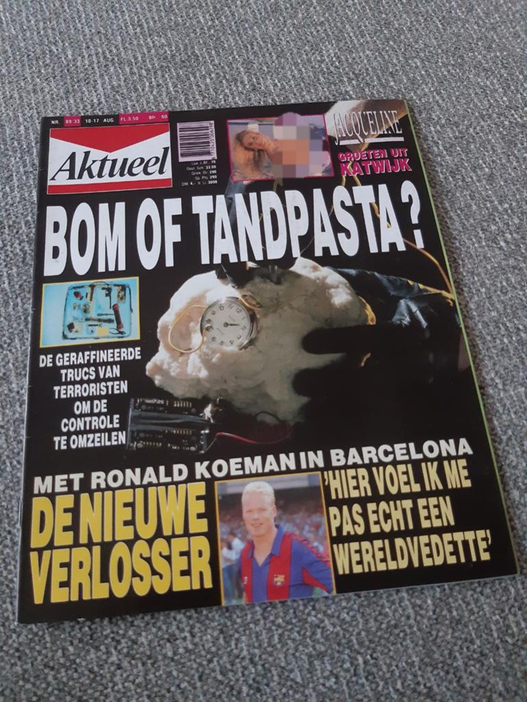 33.Aktueel 1989. Ronald Koeman. Kees Baars. Alfred Lagarde., Ophalen of Verzenden