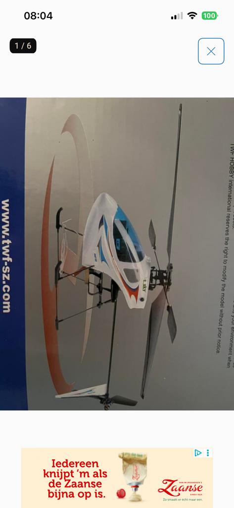 Radiografische bestuurbare helicopter Honey bee, Hobby en Vrije tijd, Modelbouw | Radiografisch | Helikopters en Quadcopters, Ophalen of Verzenden