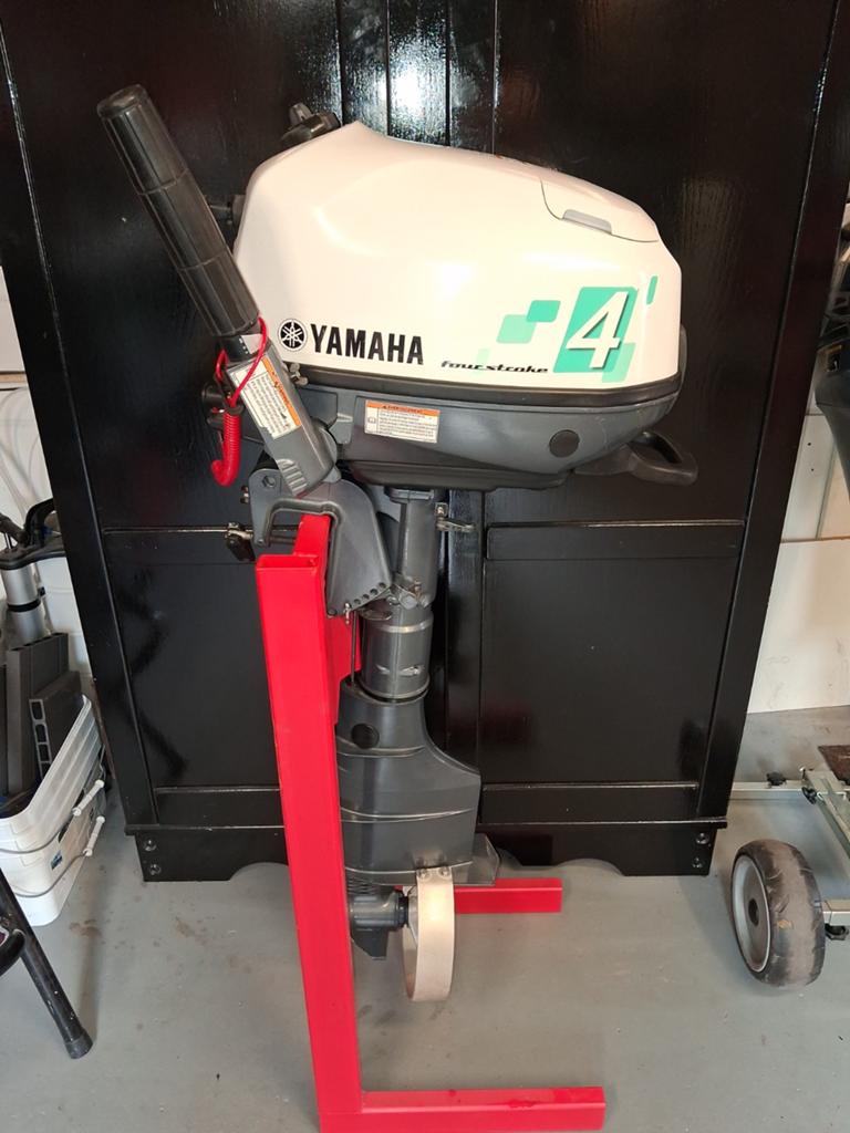 Yamaha 4 pk , langstaart , 4 takt, Ophalen, Gebruikt, 5 tot 10 pk, Viertaktmotor