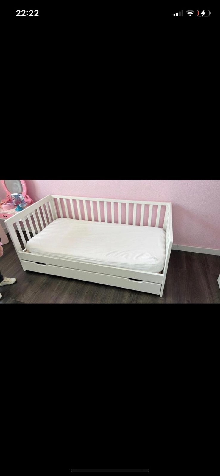 Peuter bed petit amelie met lade, Kinderen en Baby's, Ophalen, Gebruikt, 70 tot 85 cm, 140 tot 160 cm