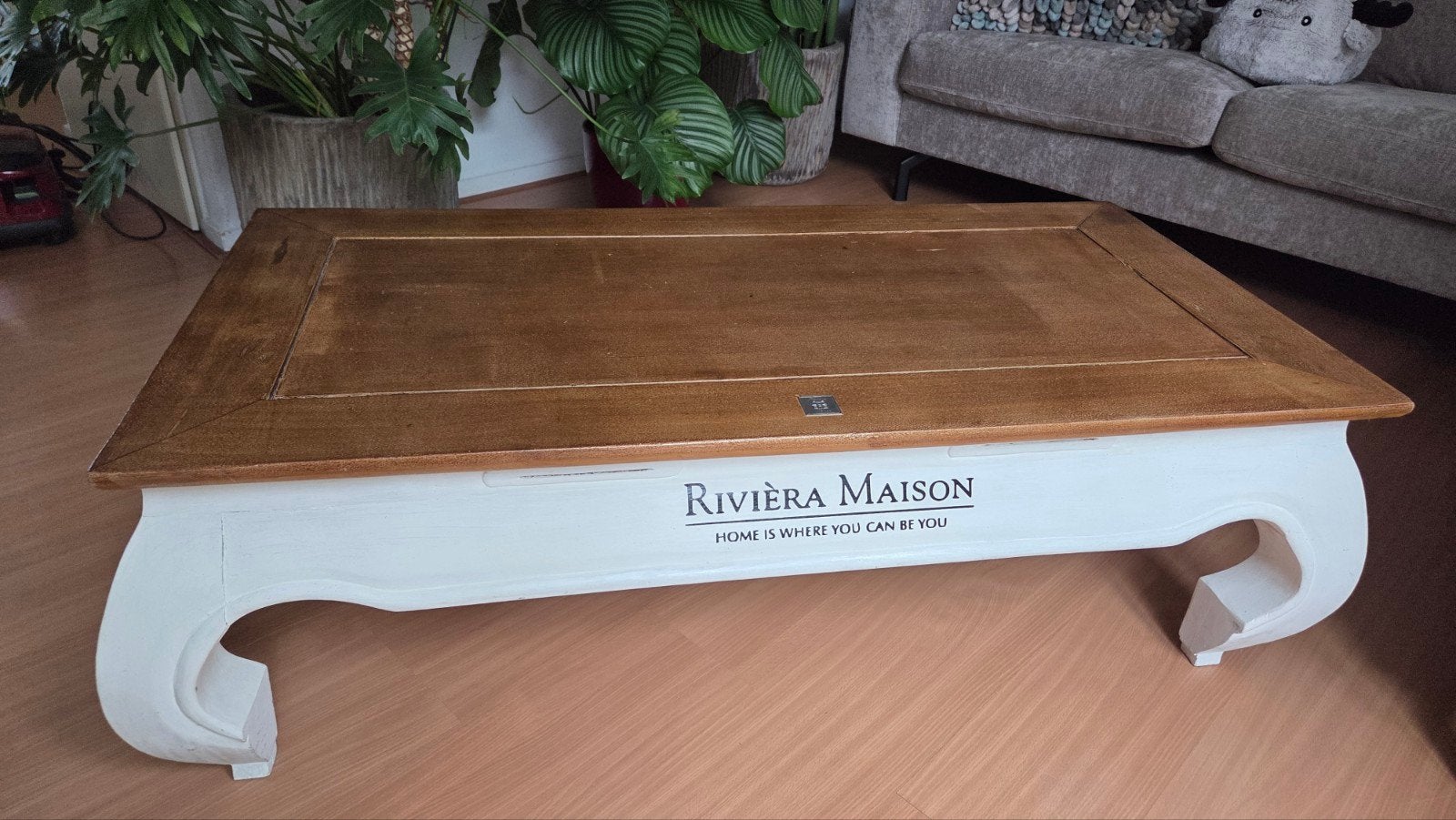 Riviera Maison Salontafel - Hout, Huis en Inrichting, Ophalen, Gebruikt, 100 tot 150 cm, 50 tot 100 cm