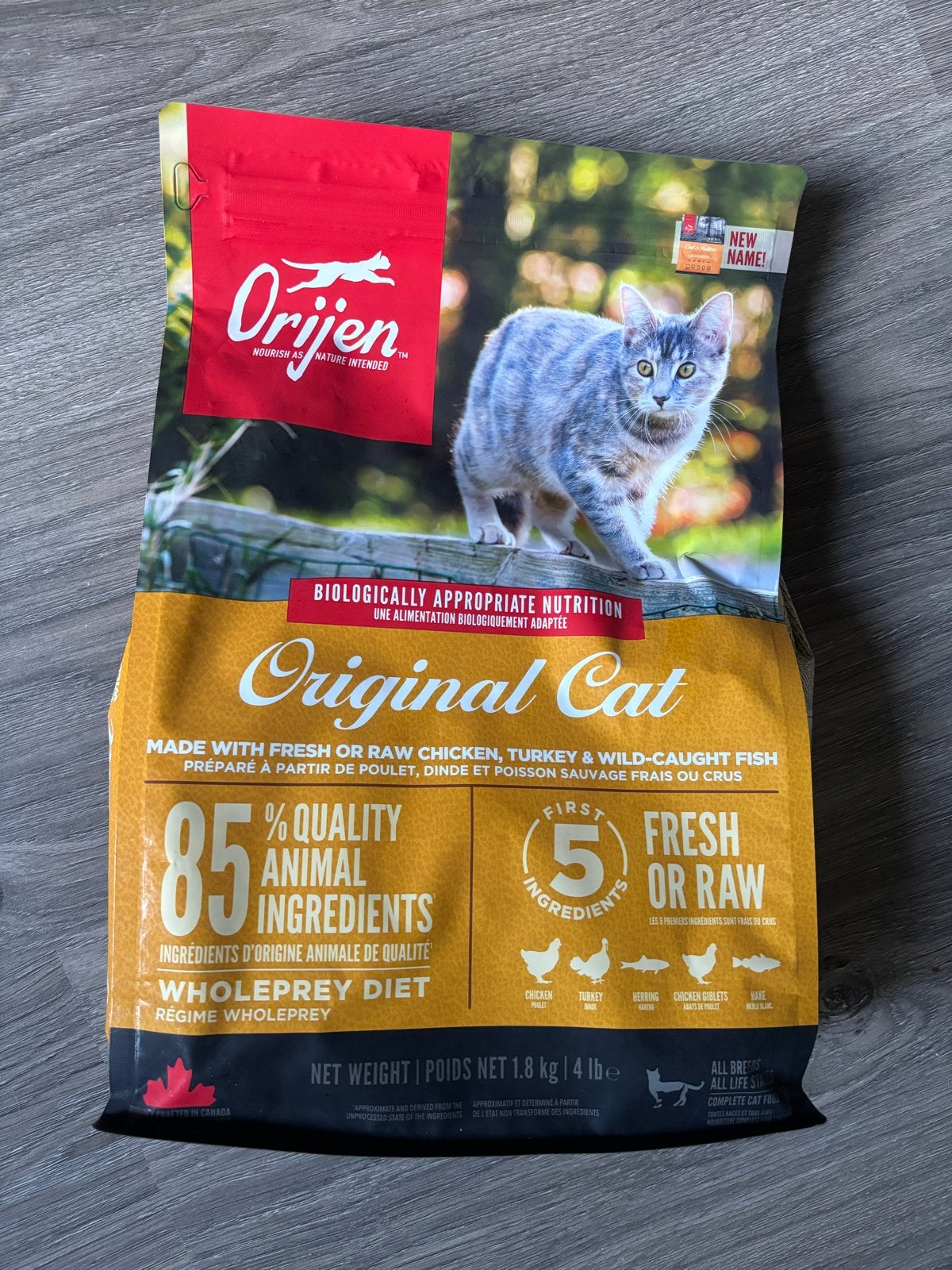 Orijen kattenvoer 1.8kg, normale prijs 35 euro., Ophalen of Verzenden, Kat
