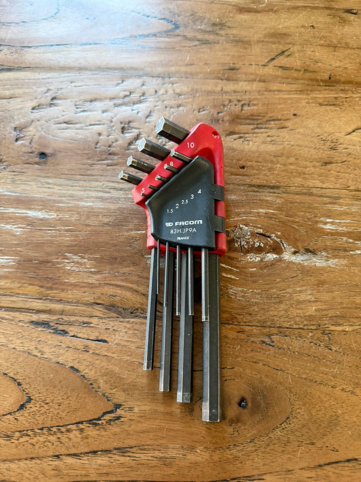 Facom 9 delig Inbussleutel set, Doe-het-zelf en Verbouw, Gereedschap | Handgereedschap, Ophalen of Verzenden, Gebruikt, Inbusset
