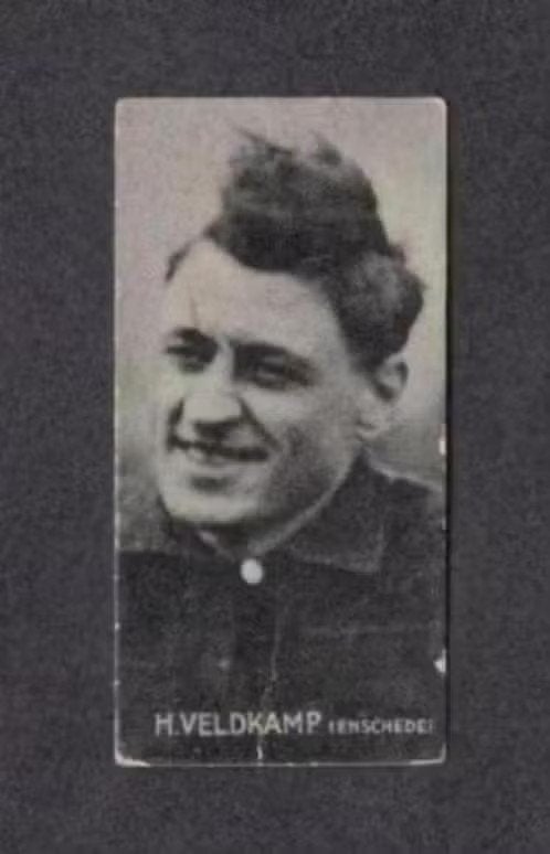 Voetbalplaatje Hemmy Veldkamp Enschede Jaren 20/30., Ophalen of Verzenden, Zo goed als nieuw