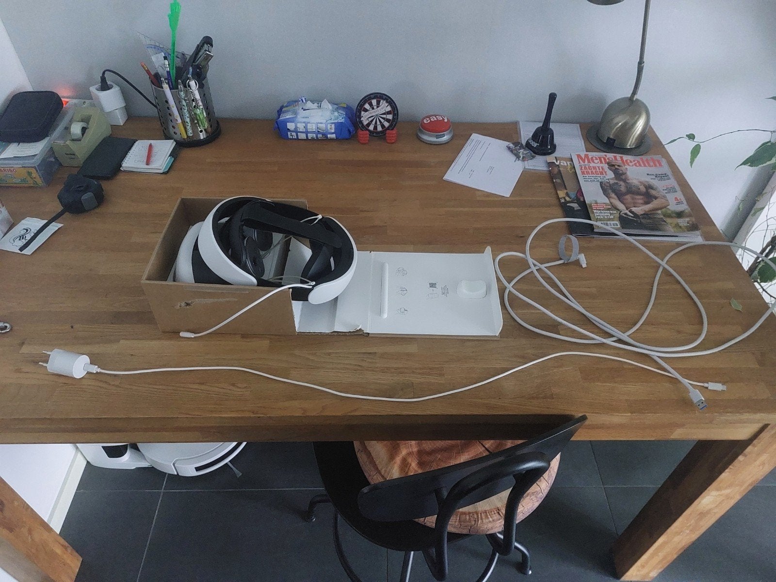 Meta quest 3 128 GB Met KIWI Halo strap, Link cable, oplader, Ophalen of Verzenden, Zo goed als nieuw, VR-bril, Overige platformen