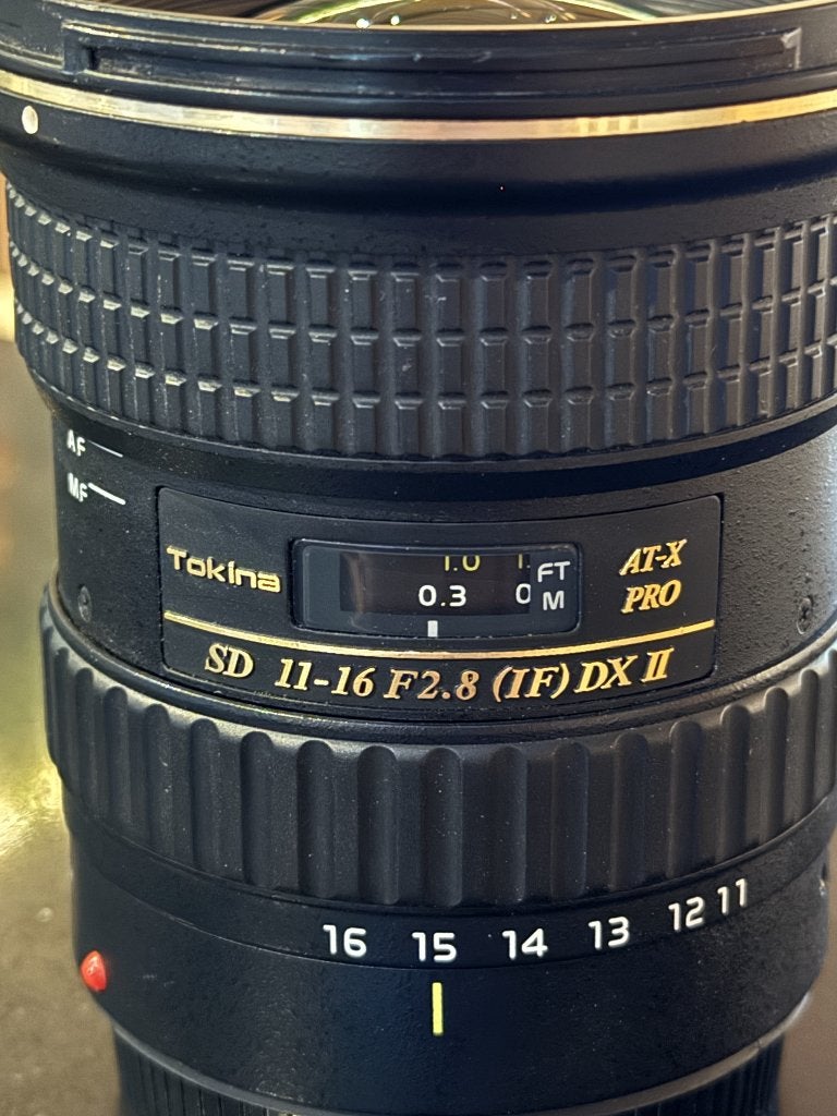 Tokina SD 11-16 F2.8 (IF) DX II groothoeklens, Audio, Tv en Foto, Fotografie | Lenzen en Objectieven, Ophalen, Zo goed als nieuw