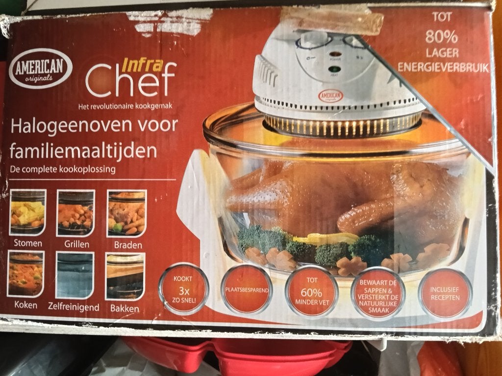 Halogeen oven, Overige typen, Ophalen, Zo goed als nieuw, Wit