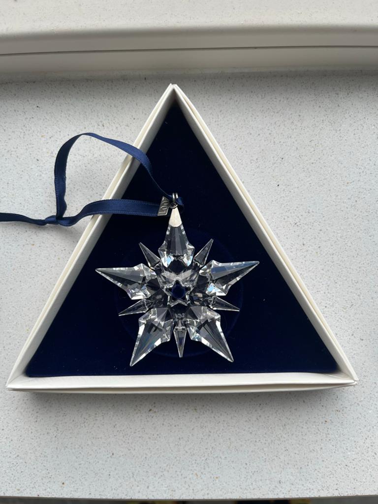 Swarovski Kerstornament 2001 - Kristallen Ster, Ophalen of Verzenden, Zo goed als nieuw, Huisaccessoire