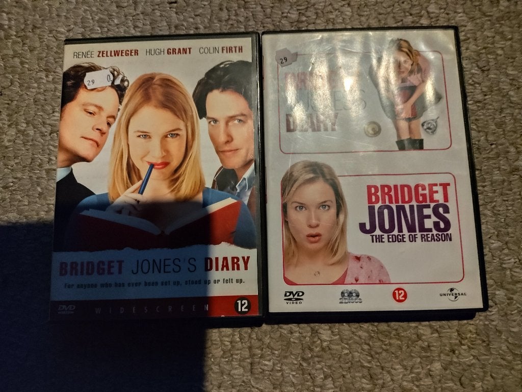 Bridget Jones's Diary 2 dvd's samen voor 4 euro, Alle leeftijden, Ophalen of Verzenden, Zo goed als nieuw, Nederlands