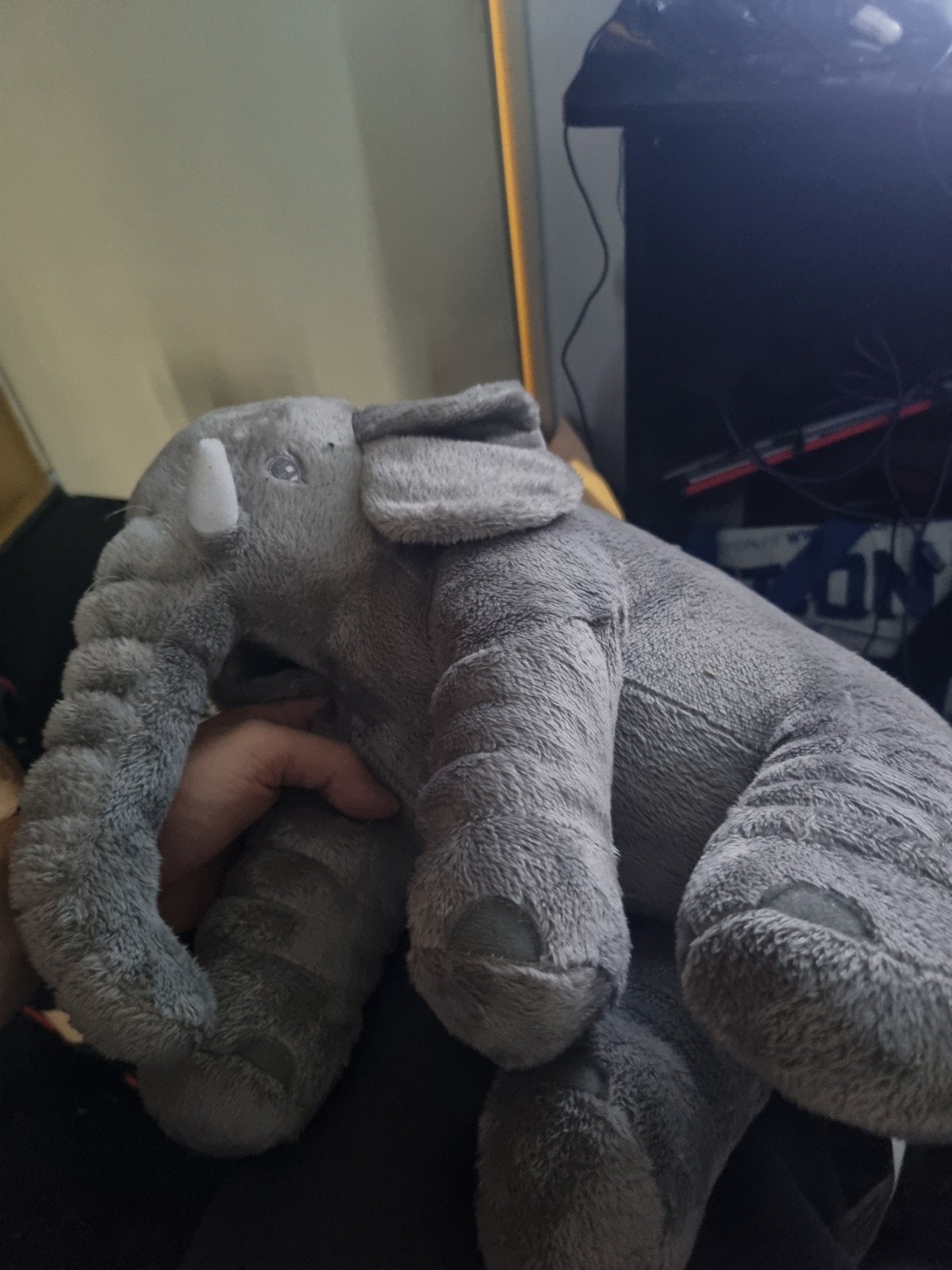 Prenatal olifant knuffel - Zo goed als nieuw, Prénatal, Grijs, Ophalen of Verzenden, Zo goed als nieuw