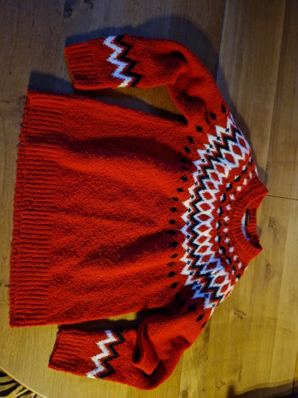 RODE NOORSE TRUI MAAT S, Kleding | Dames, Truien en Vesten, Ophalen of Verzenden, Zo goed als nieuw, Maat 38/40 (M), Rood