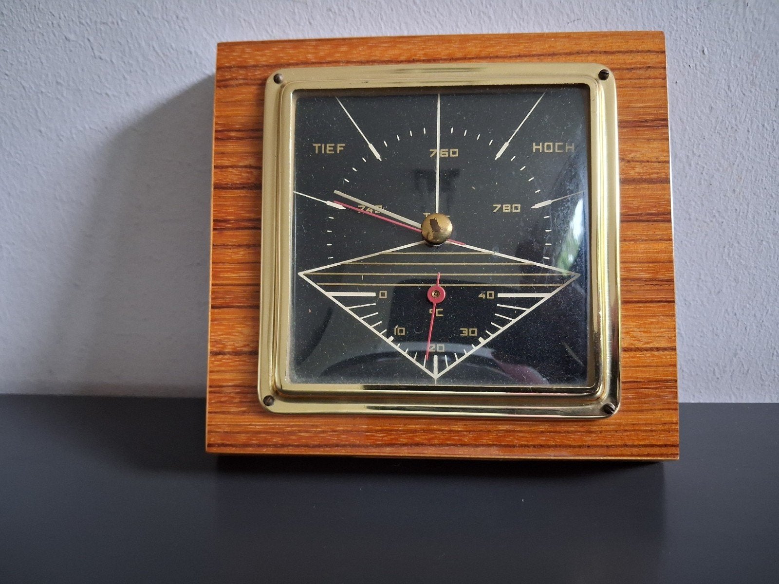 weerstation barometer vintage torr, Ophalen of Verzenden