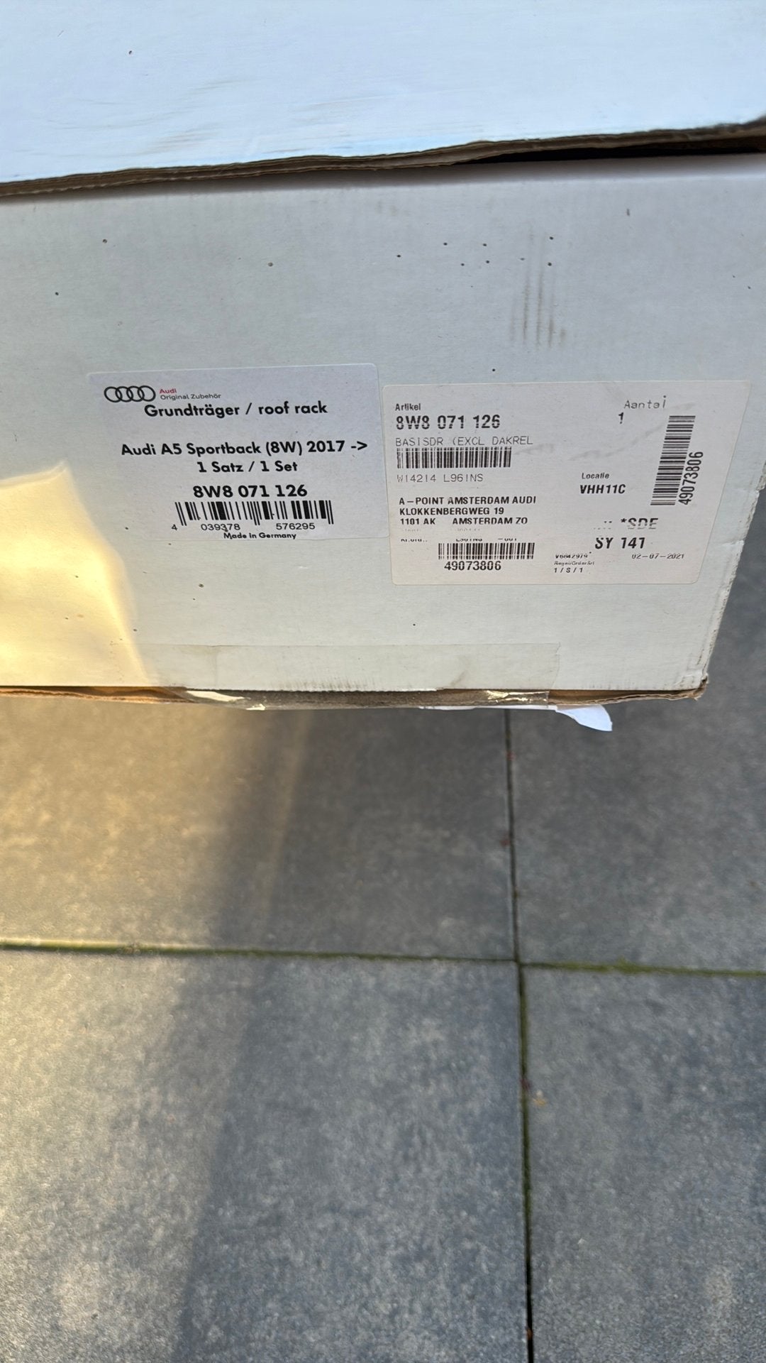 Dakdragers voor audi a5coupe, Auto diversen, Ophalen, Nieuw