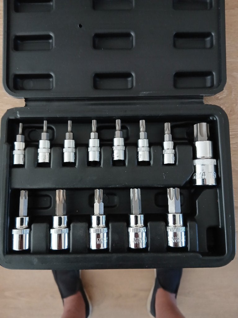 torx doppenset 13 delig nieuw!, Ophalen of Verzenden, Nieuw, Bitset