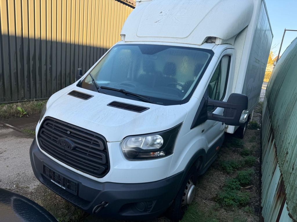 Ford Transit 430 2.0 TDCI L4H3 Ambiente (bj 2017), 13 km/l, Start-stop-systeem, Zwart, Wit