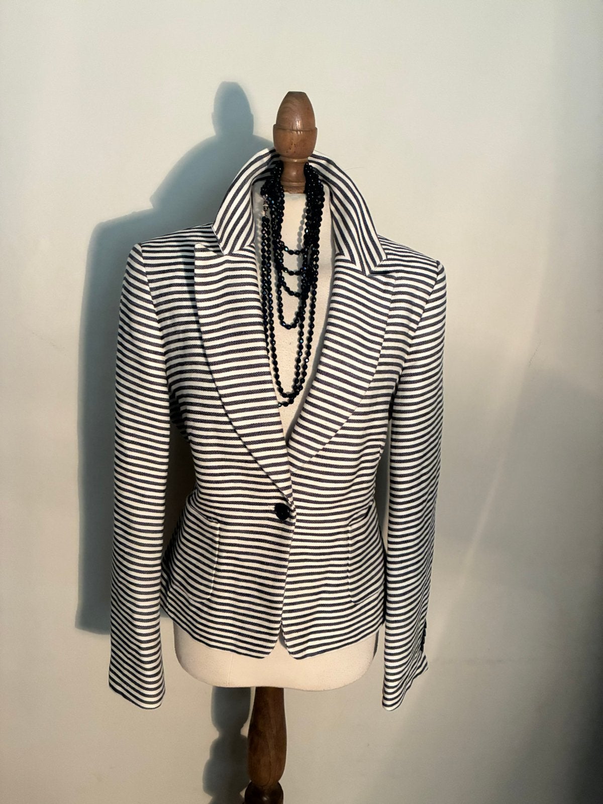 PURDEY JASJE NAVY LOOK BLAUW/WIT, Verzenden, Zo goed als nieuw, Maat 38/40 (M), Blauw