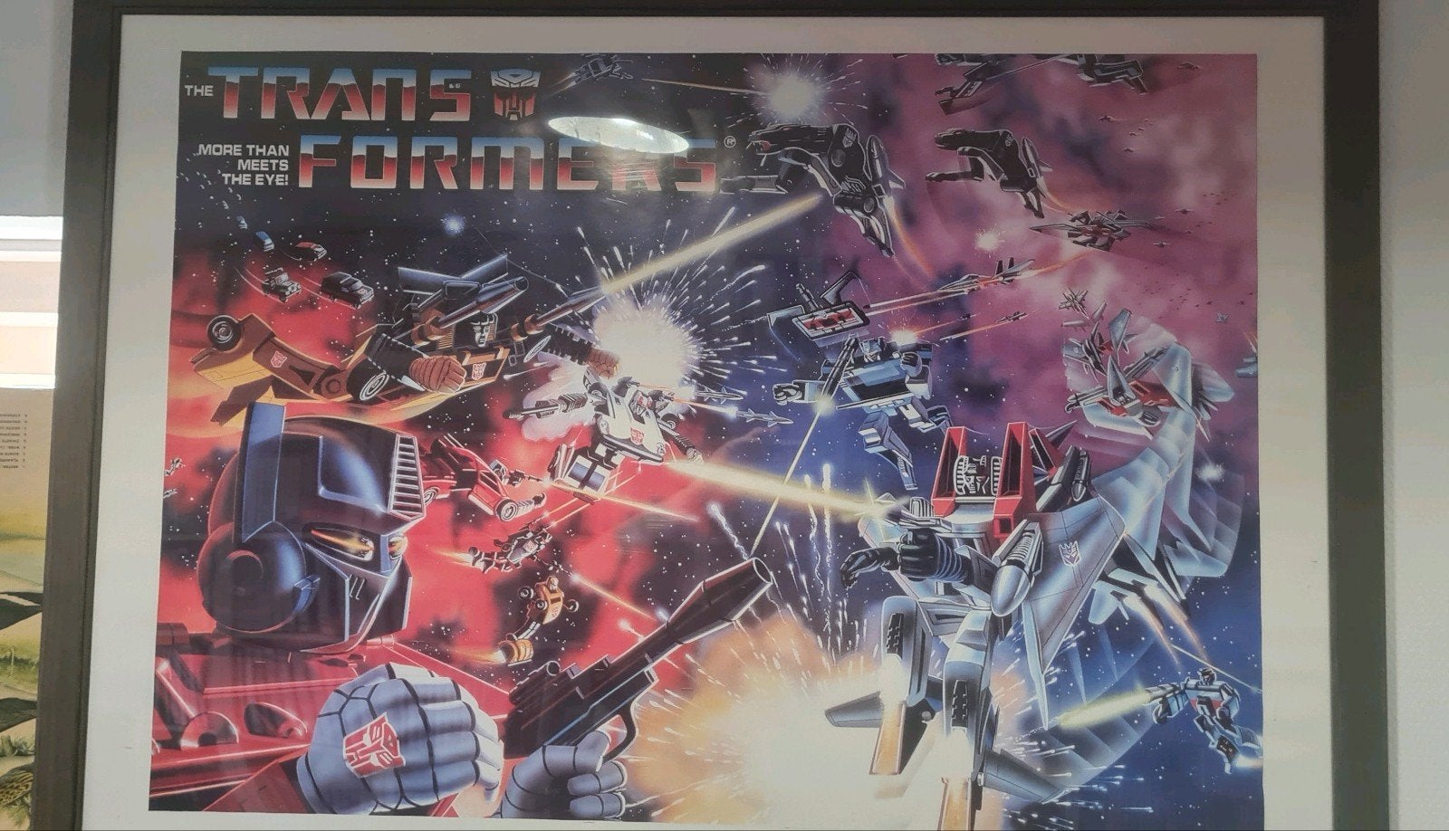 Vintage Transformers Poster: More Than Meets The Eye, Verzamelen, G1, Ophalen, Zo goed als nieuw, Overige rassen