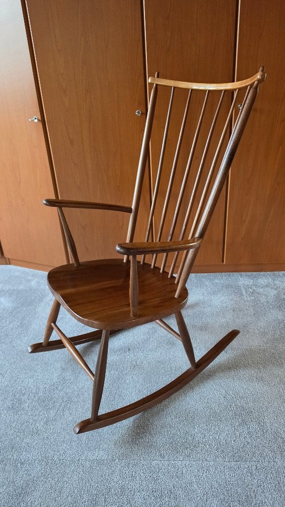 Fraaie Schommelstoel De Ster Gelderland - Mid Century, Ophalen, Minder dan 75 cm, Zo goed als nieuw, Mid Century Dutch Design