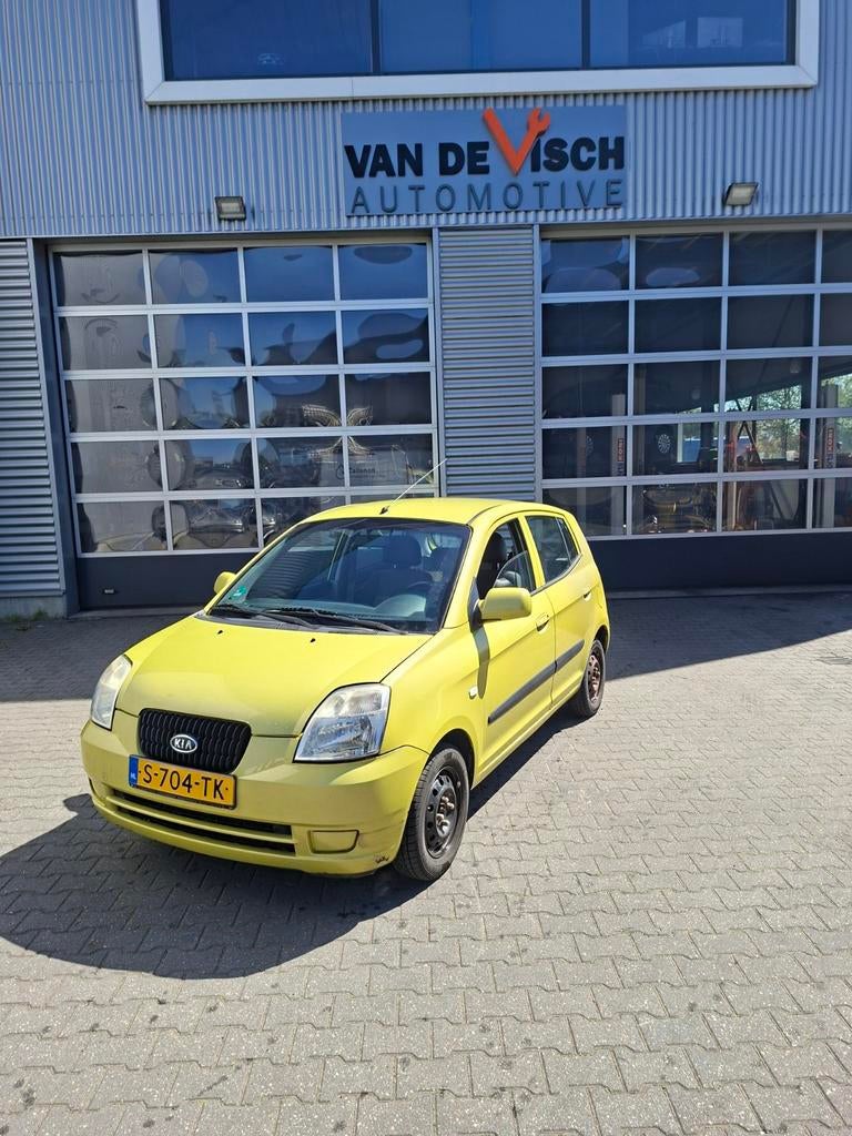 KIA PICANTO 2005 GEEL 5 DEURS, Auto's, 4 cilinders, 400 kg, Geel, Handgeschakeld
