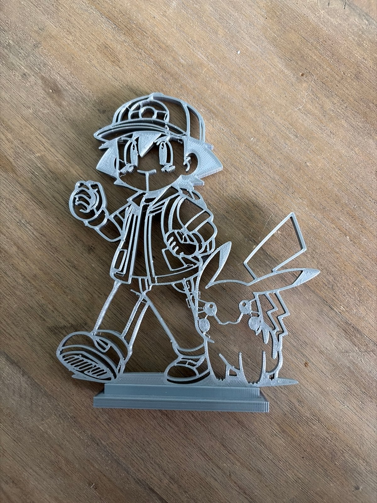 3D Geprinte Ash en Pikachu Figuur, Ophalen of Verzenden, Nieuw