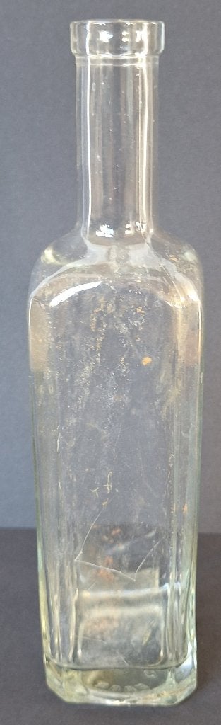 Oude vierkante fles - Bodemvondst - Adv S 451, Antiek en Kunst, Ophalen of Verzenden