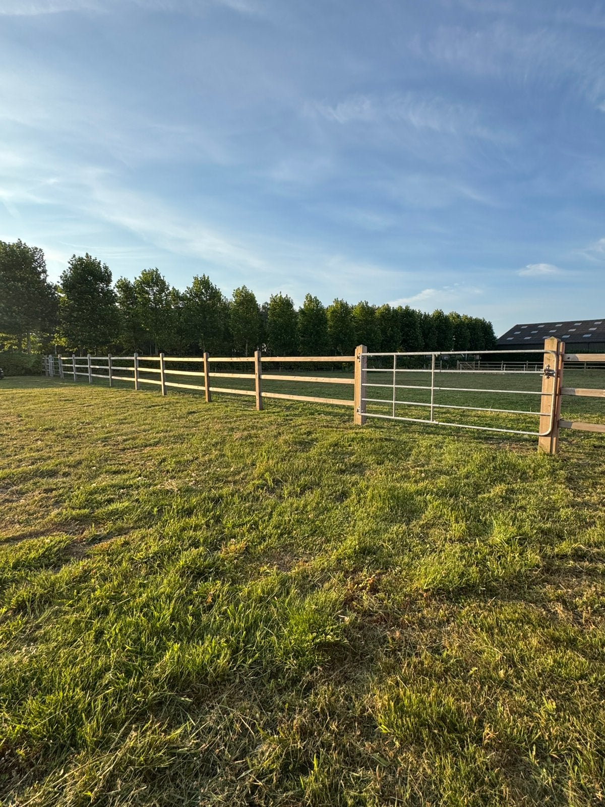 Houten omheining